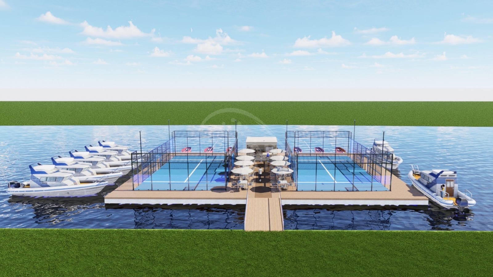 Floating Padel Court