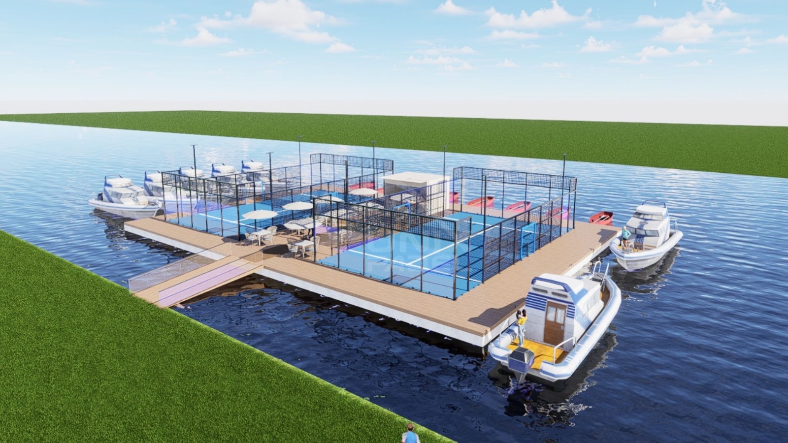 Floating Padel Court